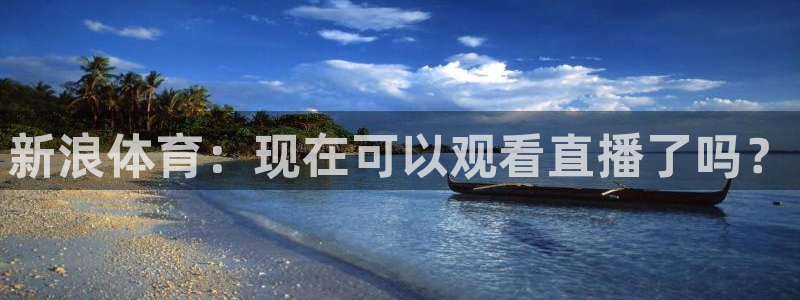 新浪体育：现在可以观看直播了吗？